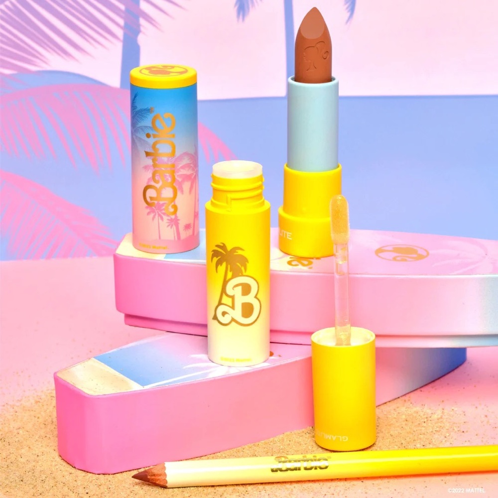 BARBIE™ X GLAMLITE AT THE BEACH LIP KIT Brand New In Box - Picture 4 of 7